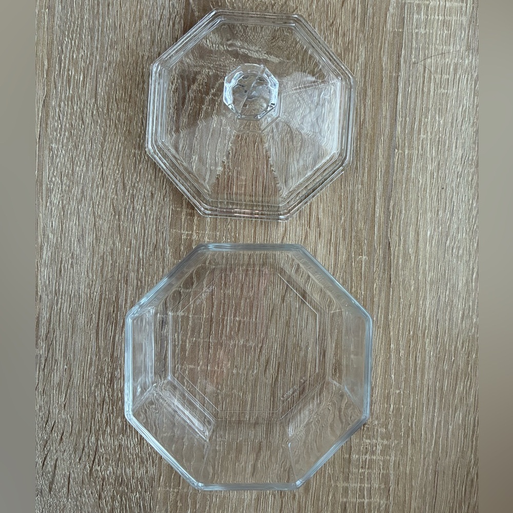 Vintage Octime Clear Sugar Bowl & Lid by Arcoroc France 🤍✨🤍✨ - Picture 7 of 8